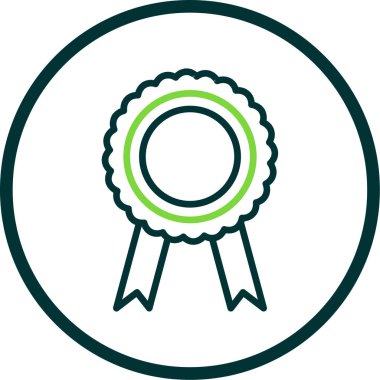 Madalya. Web simgesi basit illüstrasyon