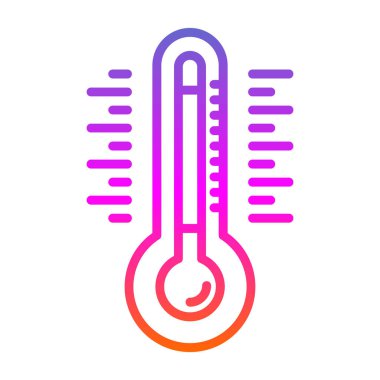 sıcaklık web simgesi, vektör illüstrasyonu 