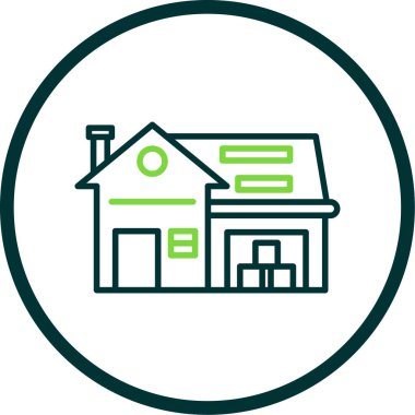 Ev simgesi, vektör illüstrasyonu basit tasarım