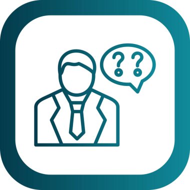 İş adamı simgesinin vektör illüstrasyonu