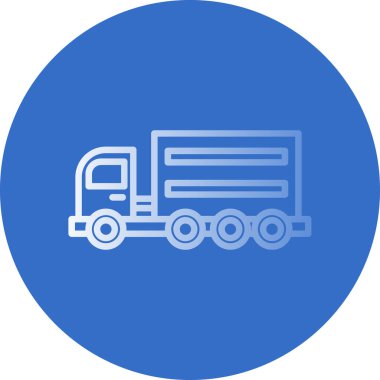 kamyon simgesi, vektör illüstrasyonu basit tasarım