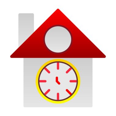 vector illustration of Cuckoo clock icon 