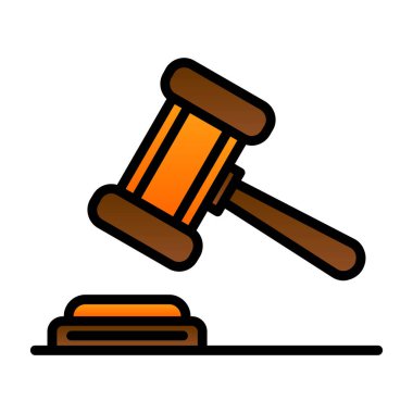 Yargıç Gravel. Web simgesi basit illüstrasyon 