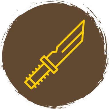 Bıçak düz simgesi, vektör illüstrasyonu 