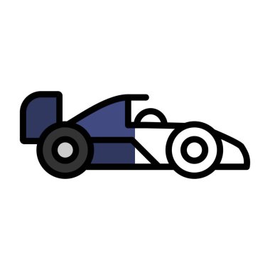 Formula 1 web simgesi basit tasarım