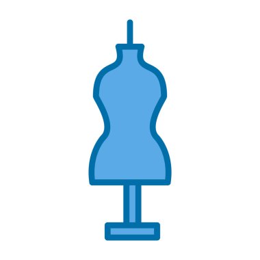 Manken düz vektör simgesi