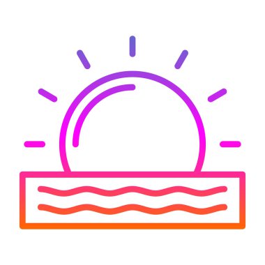 gündoğumu simge vektör çizim