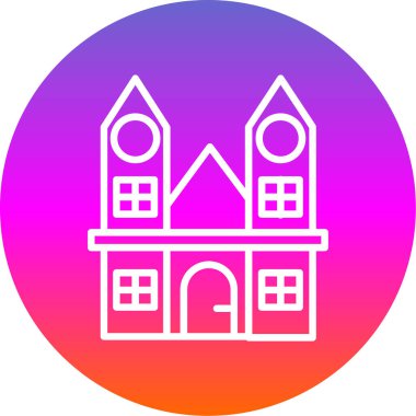 okul simgesi vektör illüstrasyonu