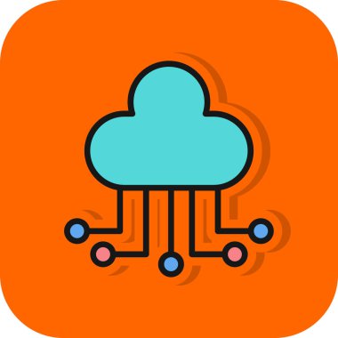 Bulut hesaplama. Web simgesi 