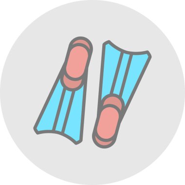 İki palet simgesi, vektör illüstrasyonu