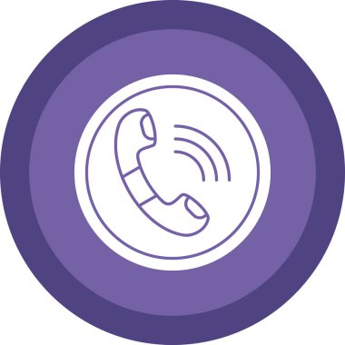 telefon ahizesi simgesi, vektör çizimi basit tasarım