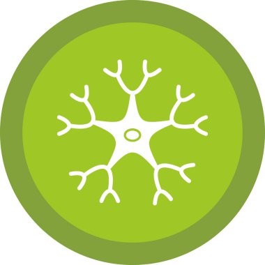 Beyin ikonu. Uzun gölgeli çizimler