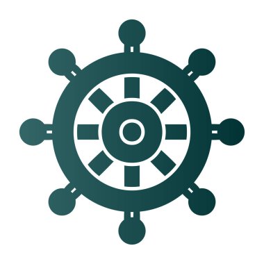 Direksiyon simgesi, vektör illüstrasyonu