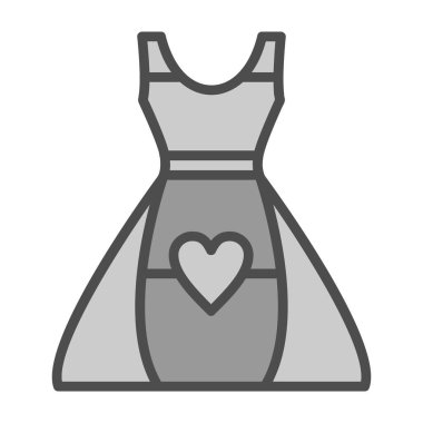 elbise simgesi, vektör illüstrasyonu basit tasarım