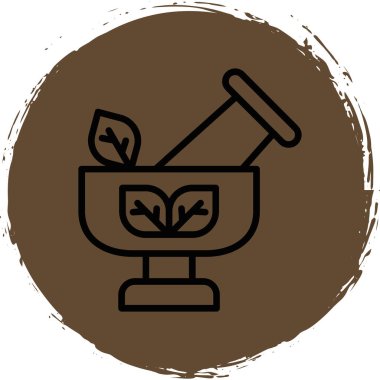 Havan ağı simgesi, vektör illüstrasyonu