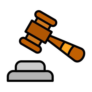 Mahkeme yasası ikonu ana hatlarını belirler. Mahkeme hukuku. mahkeme yasası