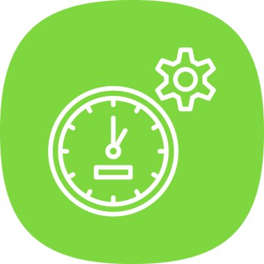 vektör ayarı simgesi, basit illüstrasyon