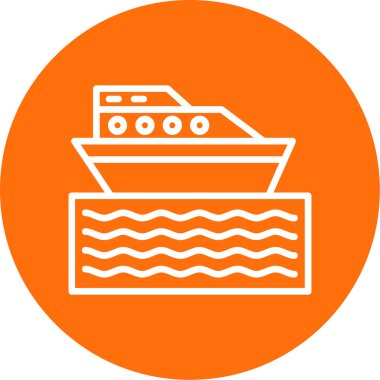 tekne web simgesi basit illüstrasyon