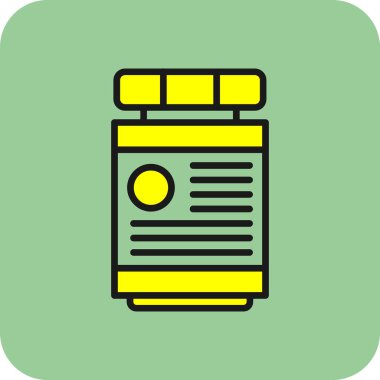 Tıbbi şişe simgesi, taslak biçimi