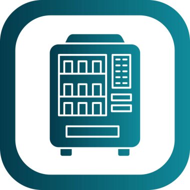 Otomat simgesi vektör illüstrasyonu basit tasarım