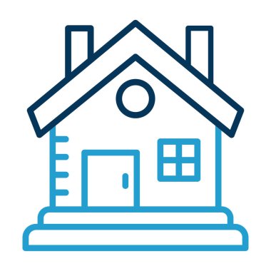 Kabin vektör simgesi modern basit illüstrasyon 