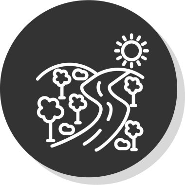 Modern simgenin vektör illüstrasyonu