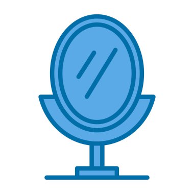 ayna simgesi, ağ basit illüstrasyon