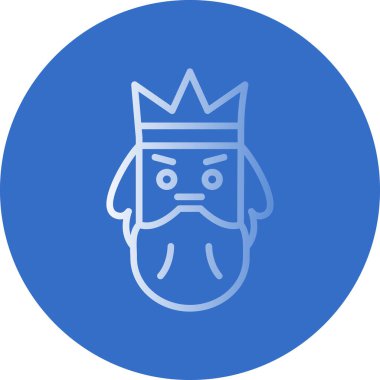 Poseidon simgesi. Mitoloji ikonu elementi. Web sitesi tasarımı ve geliştirilmesi için ince çizgi simgesi