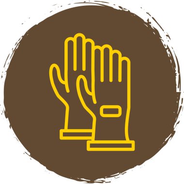 Oyuncu eldivenleri ikon vektör illüstrasyonu