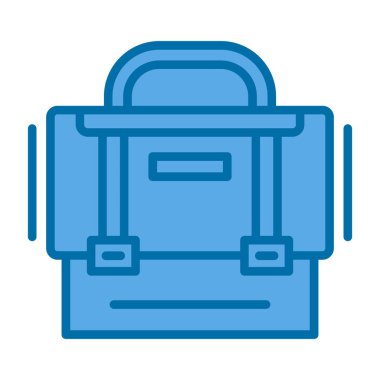 evrak çantası simgesi, vektör illüstrasyonu basit tasarım