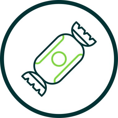 Şeker simgesinin vektör illüstrasyonu 