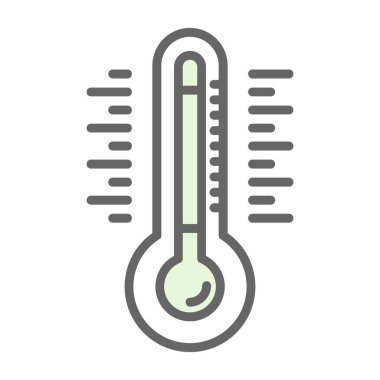 sıcaklık web simgesi, vektör illüstrasyonu 