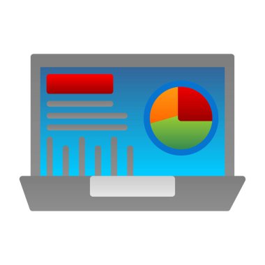 iş çizelgesi ve diyagramı olan dizüstü bilgisayar