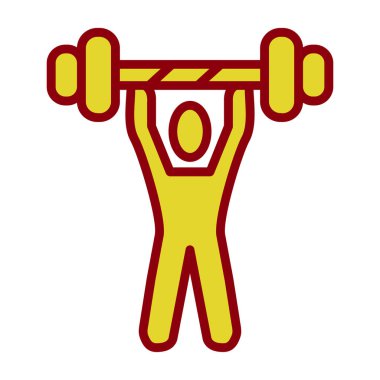 halter sporcusu kaldırma vektör illüstrasyon tasarımı