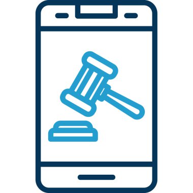 akıllı telefon simgesi, vektör illüstrasyonu basit tasarım