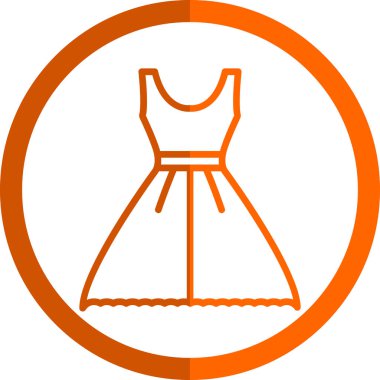 Elbise. Web simgesi basit illüstrasyon 