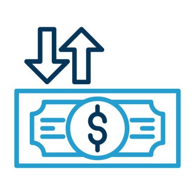 Dolar simgesi vektör illüstrasyonu