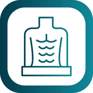 Bir deniz simgesinin vektör illüstrasyonu