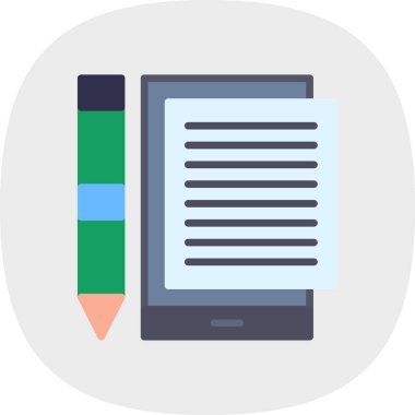 Kalem. Web simgesi basit illüstrasyon