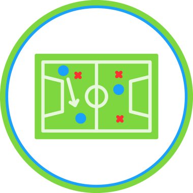 Futbol simge vektör çizim