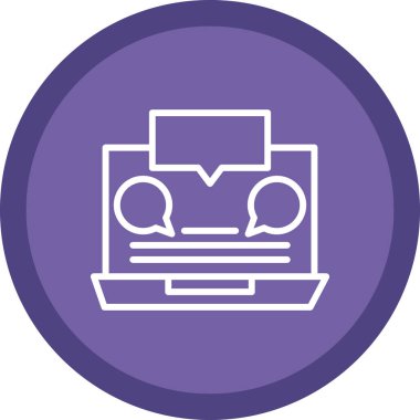 Bilgisayar. Web simgesi basit illüstrasyon