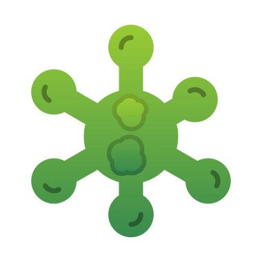 Virüs ikonu vektör illüstrasyonu