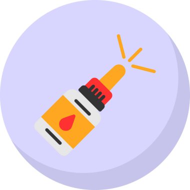 Burun spreyi ikonu. vektör illüstrasyonu                       