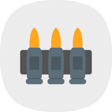 Bir roketin düz vektör simgesi