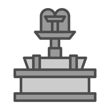 Anıt simgesinin vektör illüstrasyonu