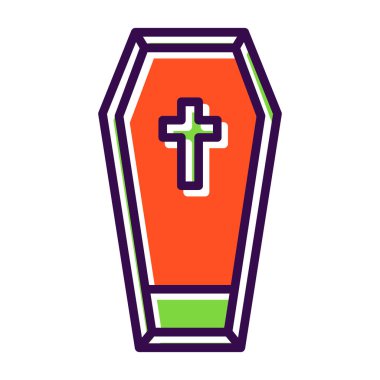 Tabut. Web simgesi basit illüstrasyon