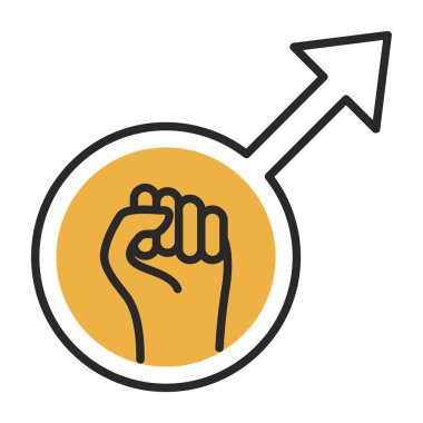 protesto işareti, vektör illüstrasyonu