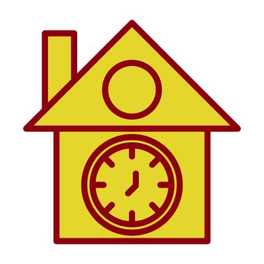 vector illustration of Cuckoo clock icon 