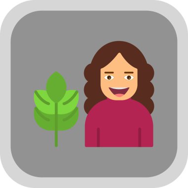 Yapraklı ve çiçekli kadın