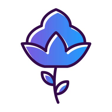 Lale çiçeği. Basit simge